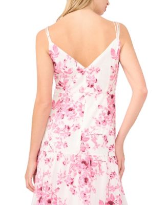 Women's V-Neck Tiered Maxi Dress