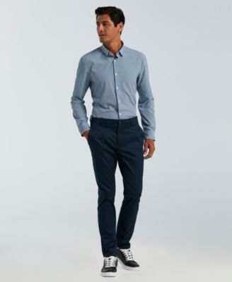 Men's Slim-Fit Mini Geometric Print Shirt