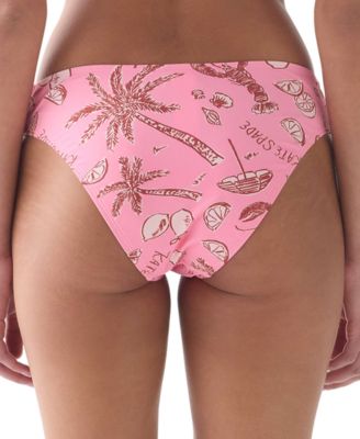 Women's Printed High-Cut Swim Bottoms
