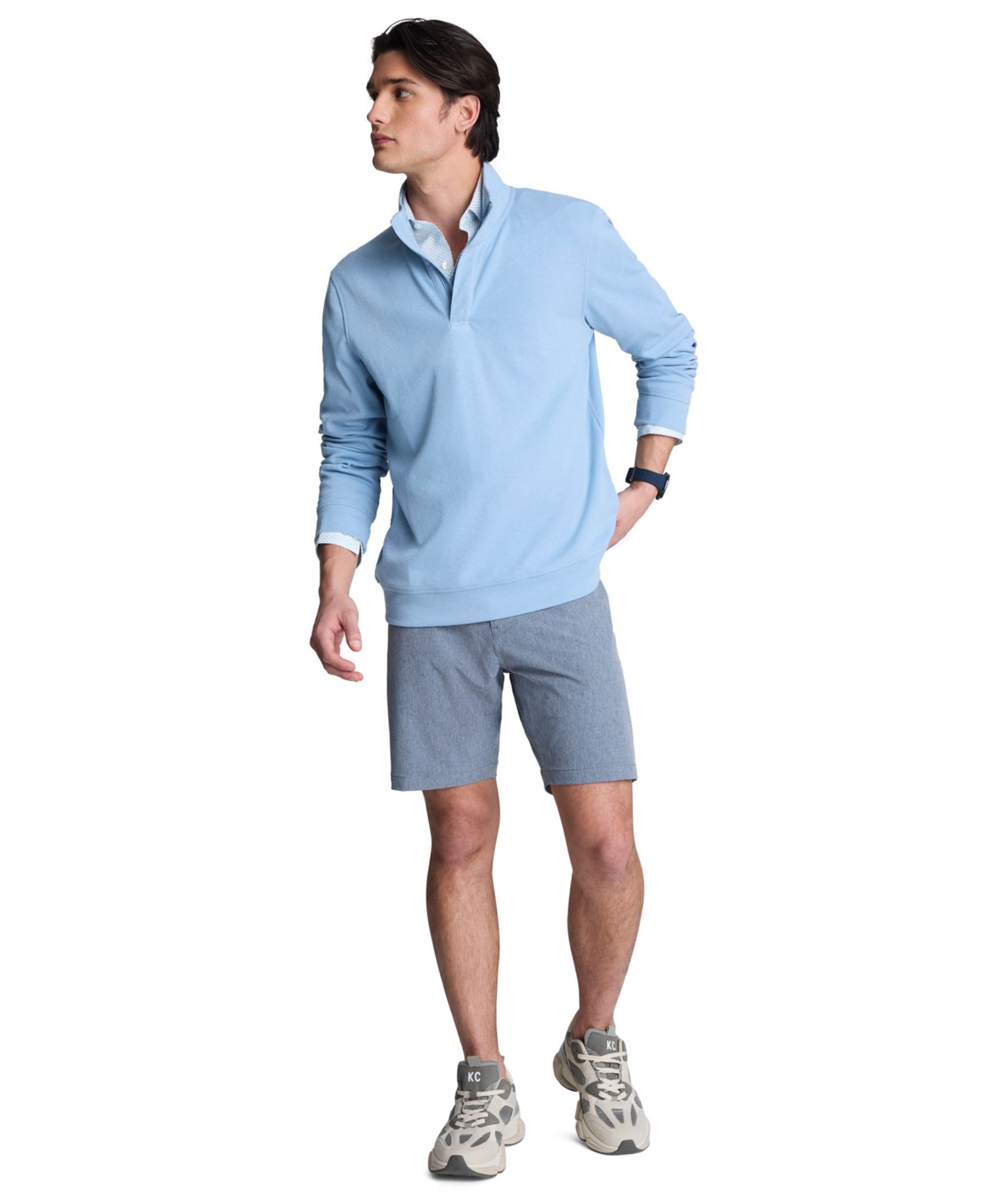 Men's Long-Sleeve Quarter Zip Sweater