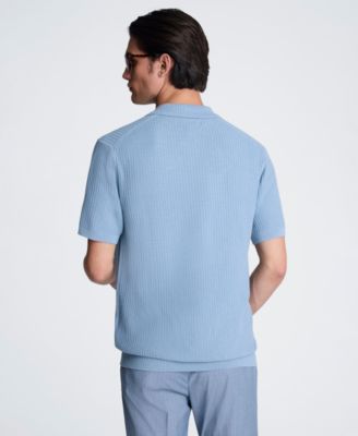 Men's Short-Sleeve Polo Sweater