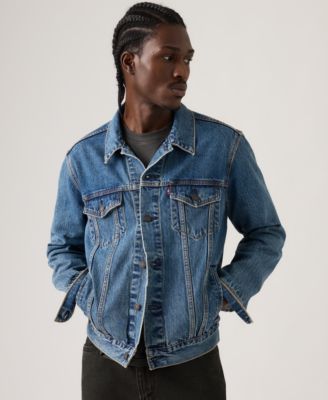 Men's Regular-Fit Non-Stretch Denim Trucker Jacket