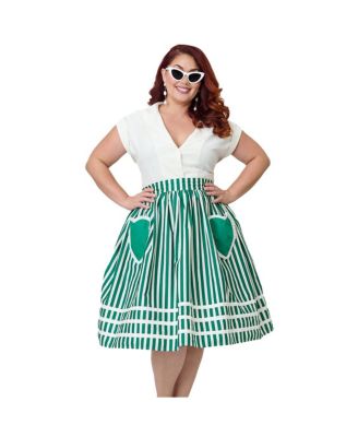 Plus Size 1960s Twill Sleeveless Blouse