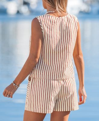 Women's Crew Neck Unlined Short Set