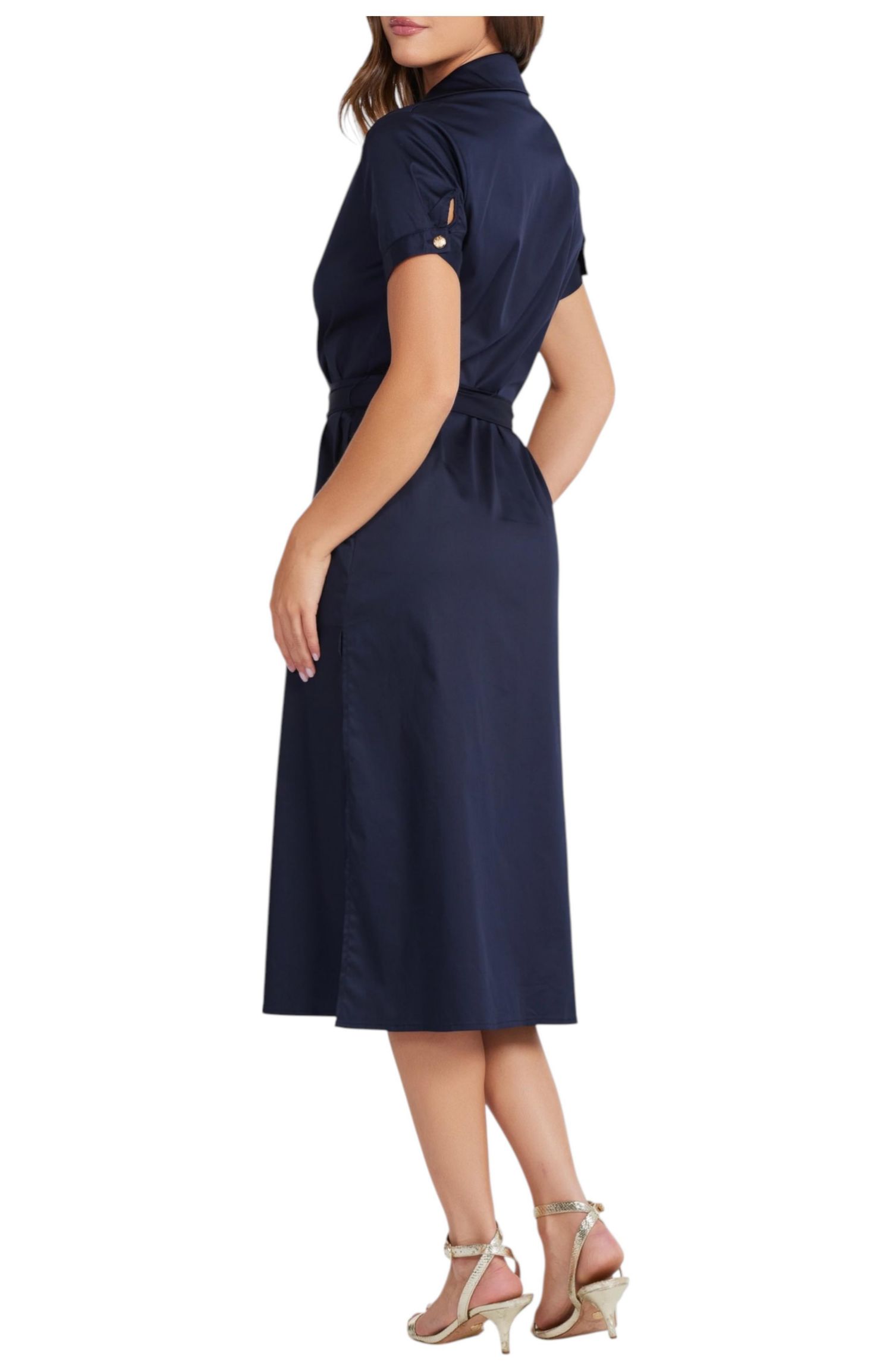 Women's Bishop + Young Lauren Button Front Shirt Dress