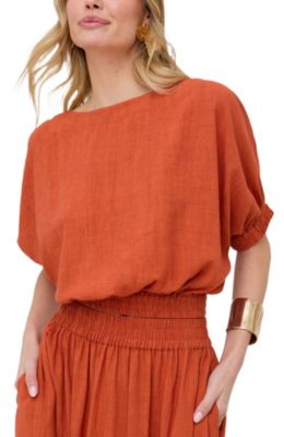 Women's Poppy Boat Neck Top