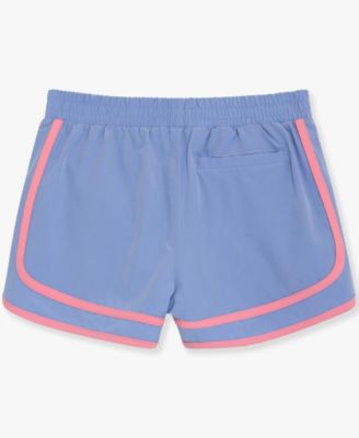 Girls' 7-16 Two-Tone Varsity Pull-On Shorts