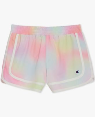 Girls' 7-16 Printed Woven Varsity Pull-On Shorts