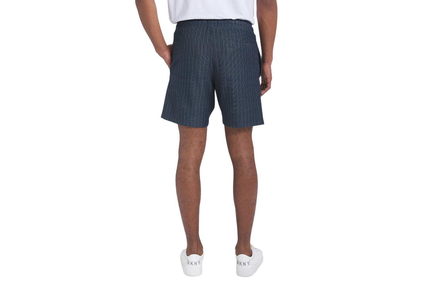 Мужские шорты DKNY Ardley pinstripe short, цвет: Тёмно-синий — фото 2