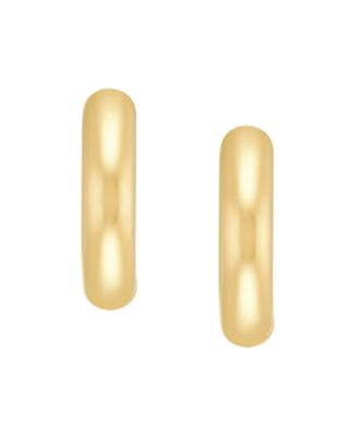 Reversible Hoop Earrings in 14k Yellow Gold-Plated Sterling Silver