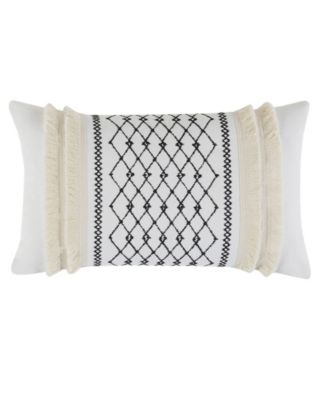 Bea Embroidered Decorative Pillow, 12" x 20"