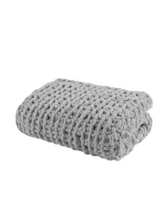 Chunky-Knit Chenille Throw, 50" x 60"