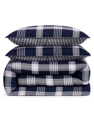 Huntingdon Plaid Washed Microfiber 2-Pc. Comforter Set, Twin/Twin XL