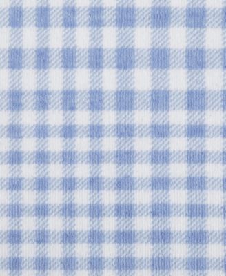 Modern Check Printed Plush Throw, 70" x 50"