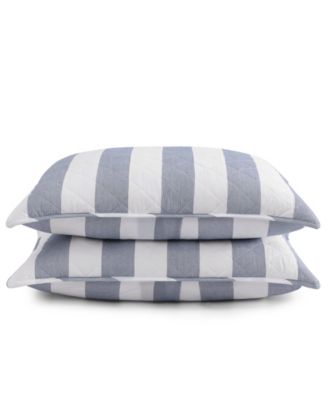 Capri Stripe Cotton Reversible 3-Pc. Quilt Set, King