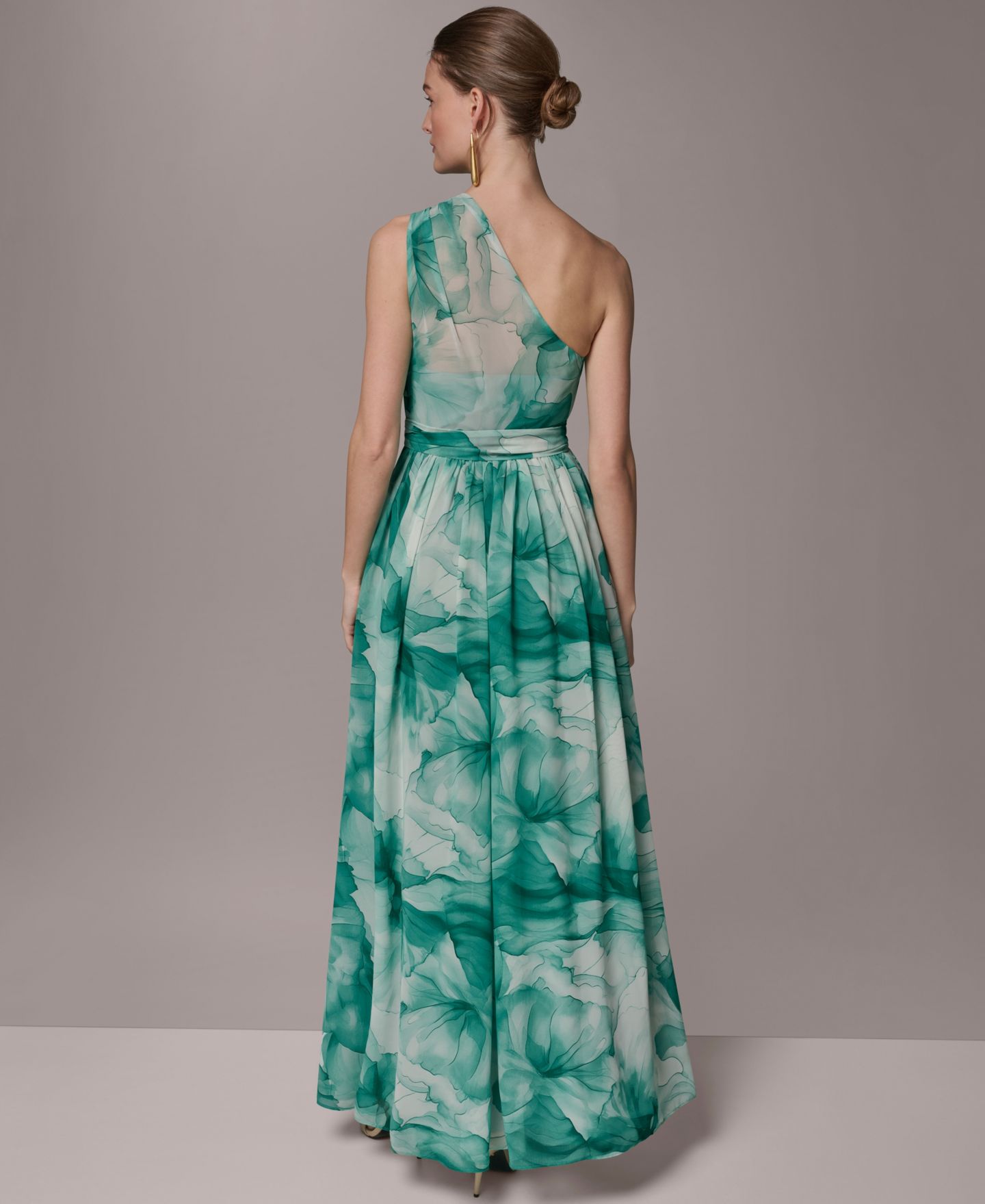 Женское платье Donna Karan New York Chiffon Ball Gown, цвет: Разноцветный — фото 6