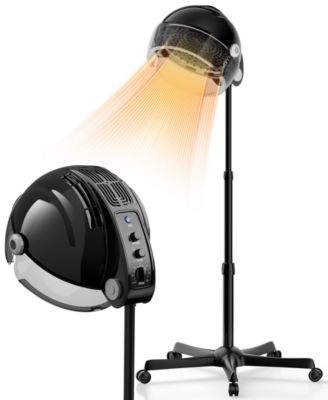 Professional Ionic Standing Hair Dryer with Temperature and Speed Adjustment, 60-Minute Timer, Height Adjustable Design