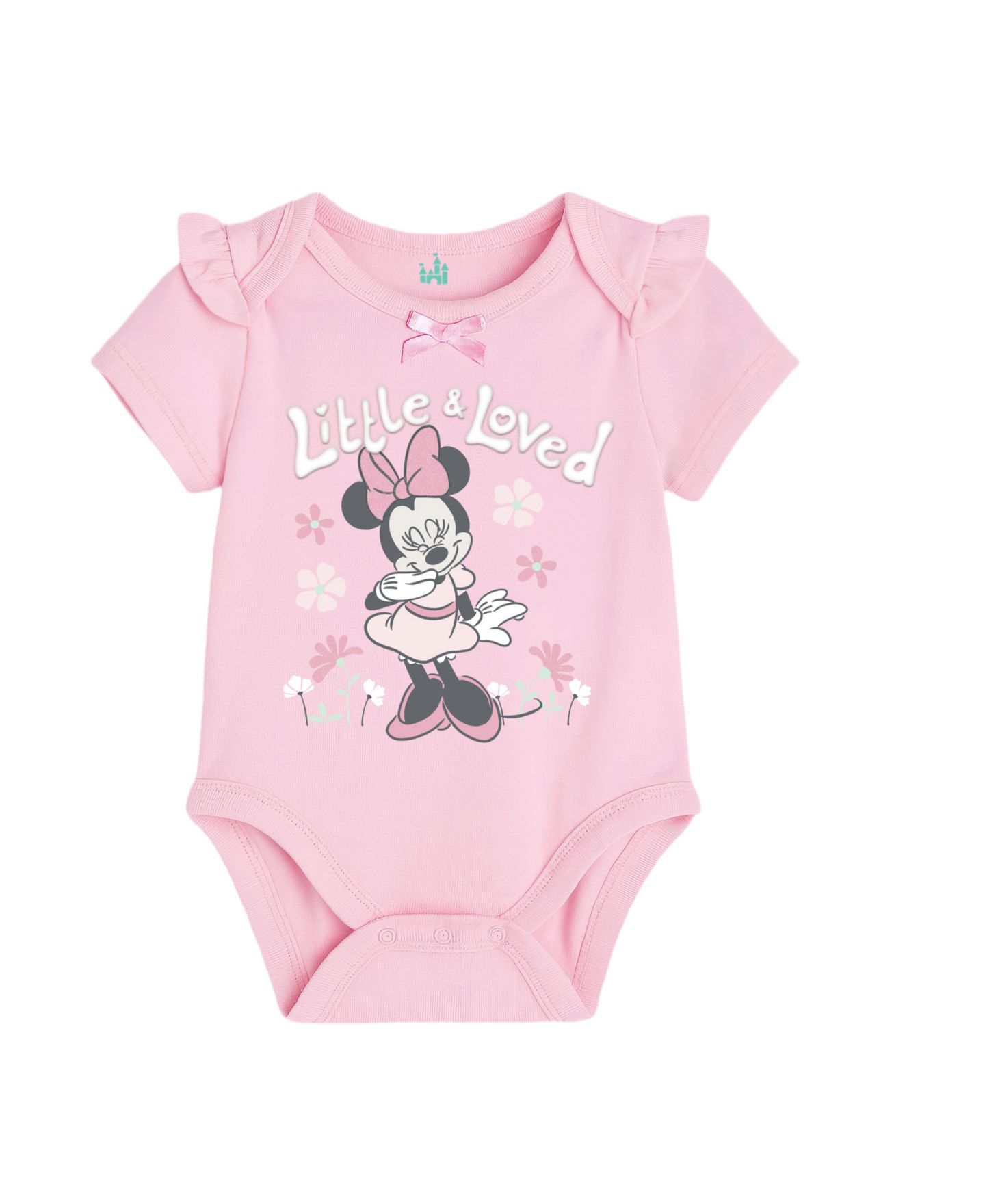 Комплект Disney Minnie Mouse Jacket and Bodysuit and Pant, 4-Piece Set для девочек-малышей, цвет: Розовый — фото 4