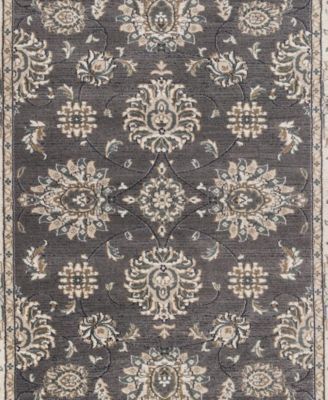 Avalon Kashan 5608 Grey/Ivory 2' x 7'7" Runner Area Rug