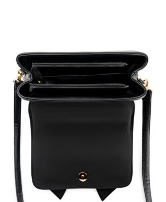 Noble Cross-Bow Embossed Small Satchel Bag