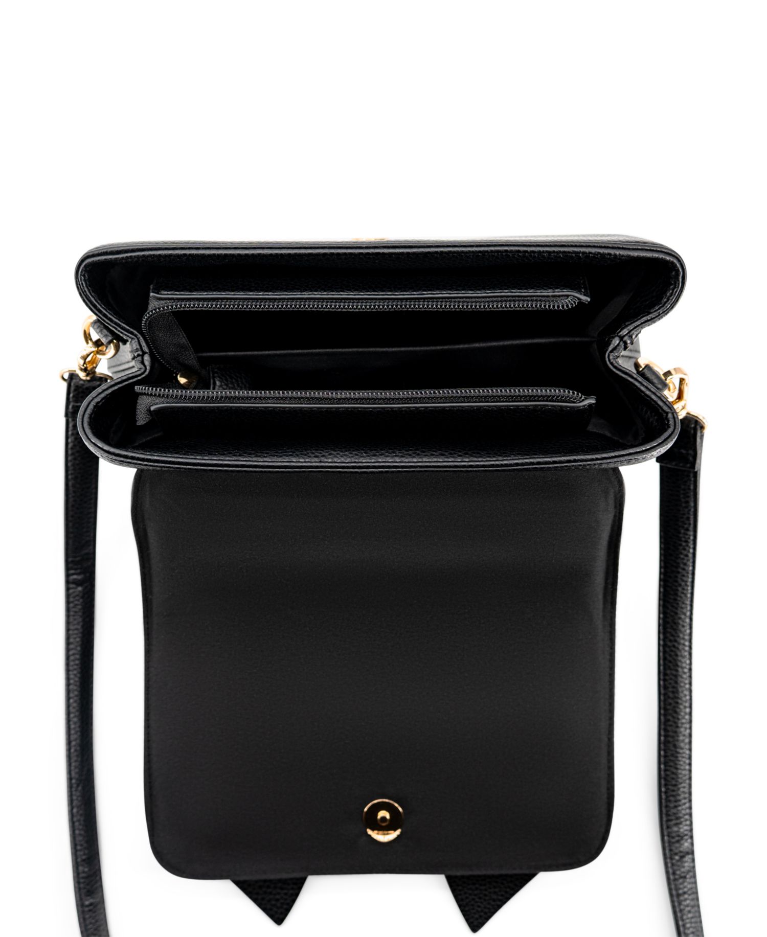 Noble Cross-Bow Embossed Small Satchel Handbag