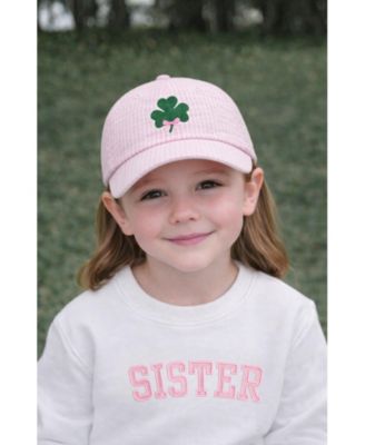 Baby Girls Shamrock Bow Baseball Hat