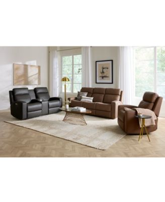 Hewitt Leather Sectional Collection