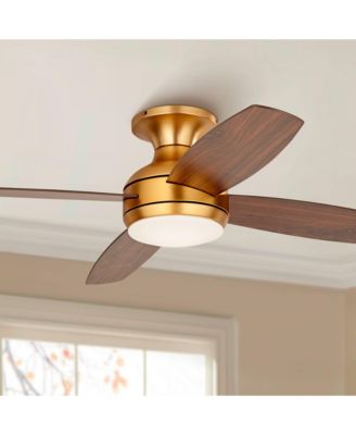 52" Elite Modern Light LED Remote Control Hugger Indoor Ceiling Fan