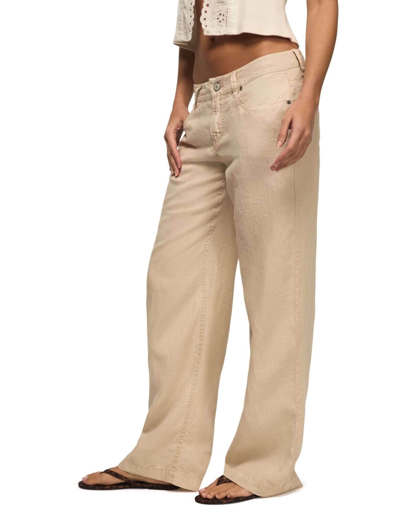 Женские брюки Lucky Brand Baggy Wide-Leg, цвет: Moonstruck — фото 2