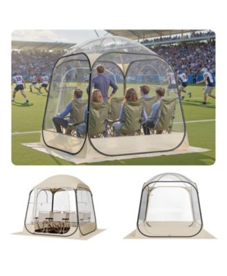 Pop-Up Sports Bubble Tent for 2–4 People with Floor Mat and Cover