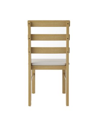 Scandinavian Style Dining Chairs with Upholstered Seat