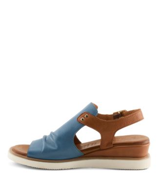 Locals Wedge Sandal with Leather Upper