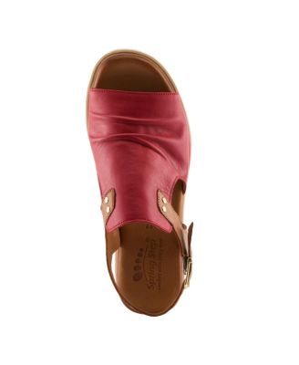 Locals Wedge Sandal with Leather Upper