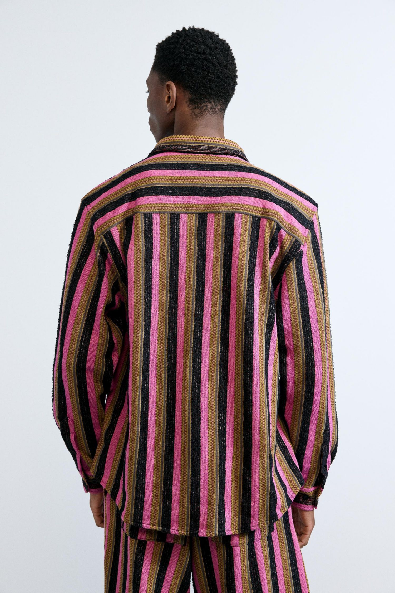 Men's Two-tone striped shirt