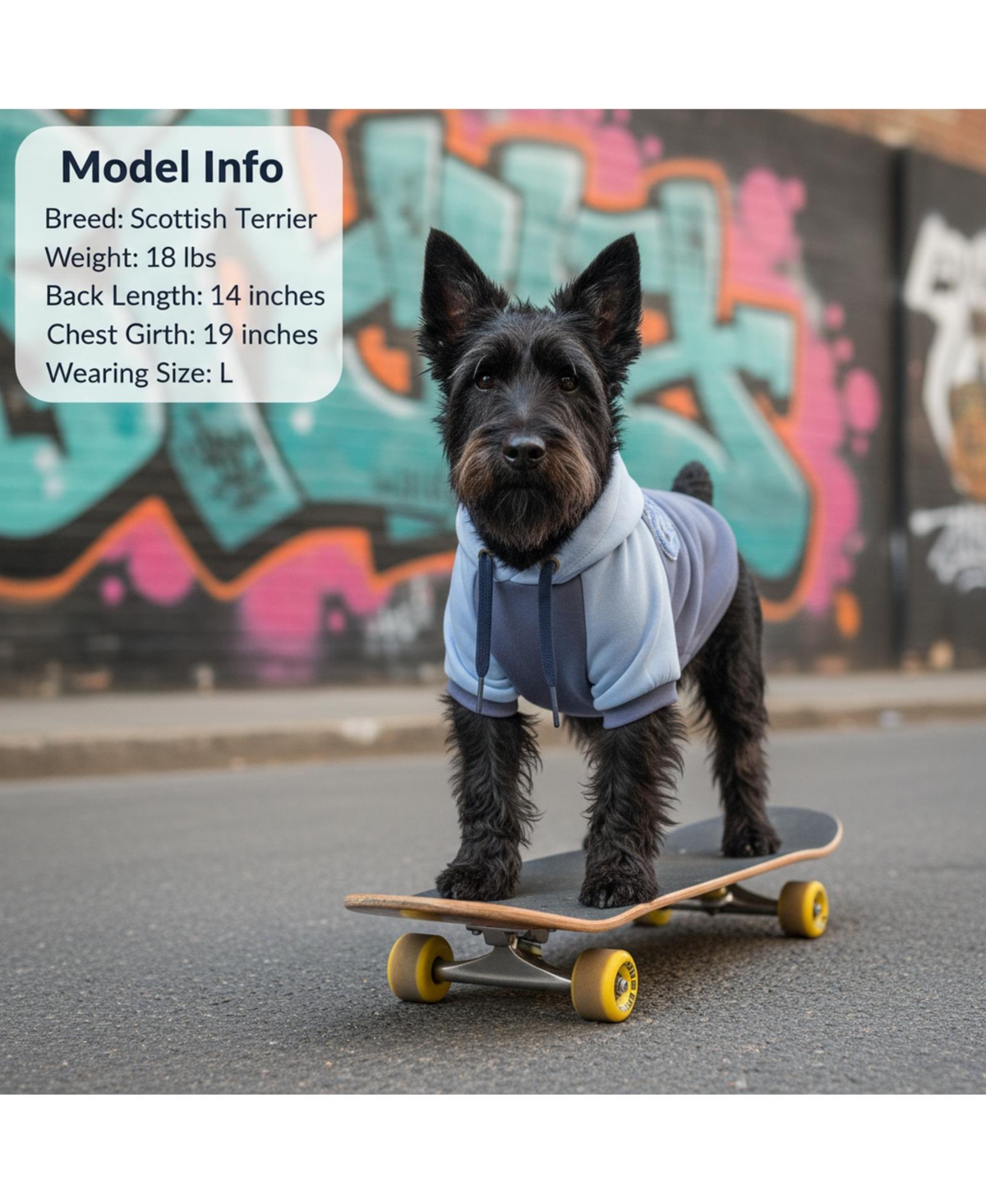 Aronkl Dog Hoodie Stretchy Warm Pet Sweatshirt with Leash Hole Soft Comfort Winter