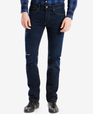 levi's 511 slim fit ripped jeans