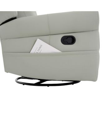 Manual Recliner 270° Swivel Rocker Chair with Massage & Heating