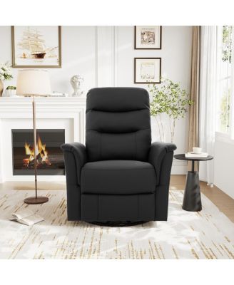 Manual Recliner Chair with 8-Point Massage & Adjustable Backrest
