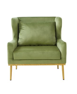 Modern Velvet Accent Armchair