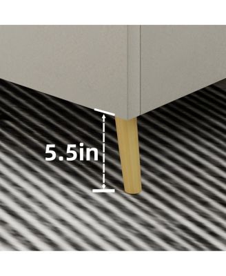 Velvet Upholstered Queen Bed