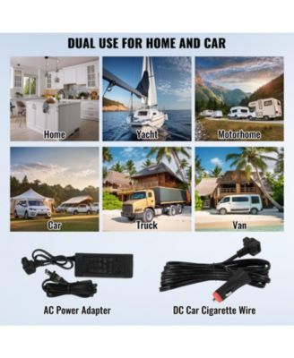 25 L 12 Volt Dual Zone Car Refrigerator with -4°F to 68°F Range