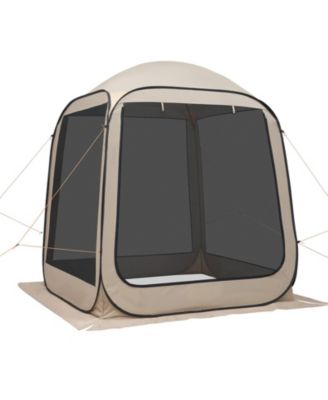6 x 6 Ft Pop-Up Screen House Tent for 4-6 People with Carry Bag