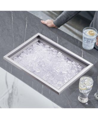 20 x 14 x 12 Inch Drop-In Stainless Steel Ice Chest, 40 Qt with Lid