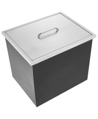 20 x 14 x 12 Inch Drop-In Stainless Steel Ice Chest, 40 Qt with Lid
