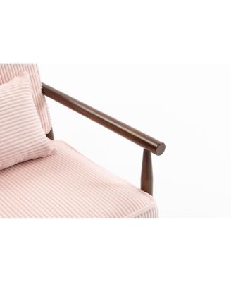 Storage Chair, Mid Century Modern Accent Chair with Wood Frame