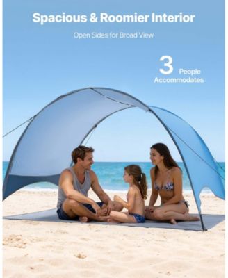 Beach Tent Sun Shelter with UPF 50+ Protection and Carry Bag