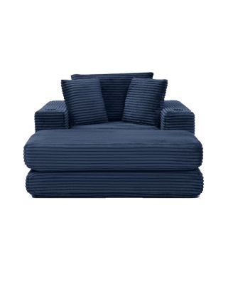  52.4" Boneless Chaise Lounge Indoor Oversized Cloud-Like Cozy Modular 3-in-1 Sofa Bed