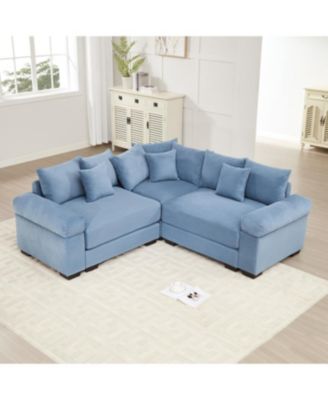 Oversized Cloud Modular Sectional Couch, Convertible, Deep Seat