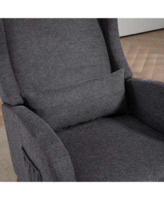 Modern Rocking Chair with Footrest