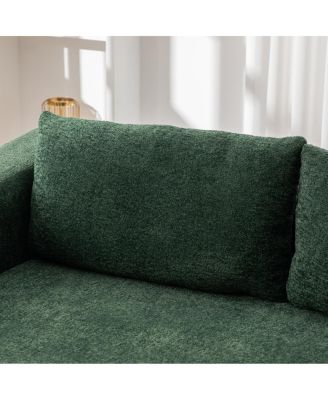 71" 2-in-1 Pull Out Loveseat Sofa Bed with Pillows